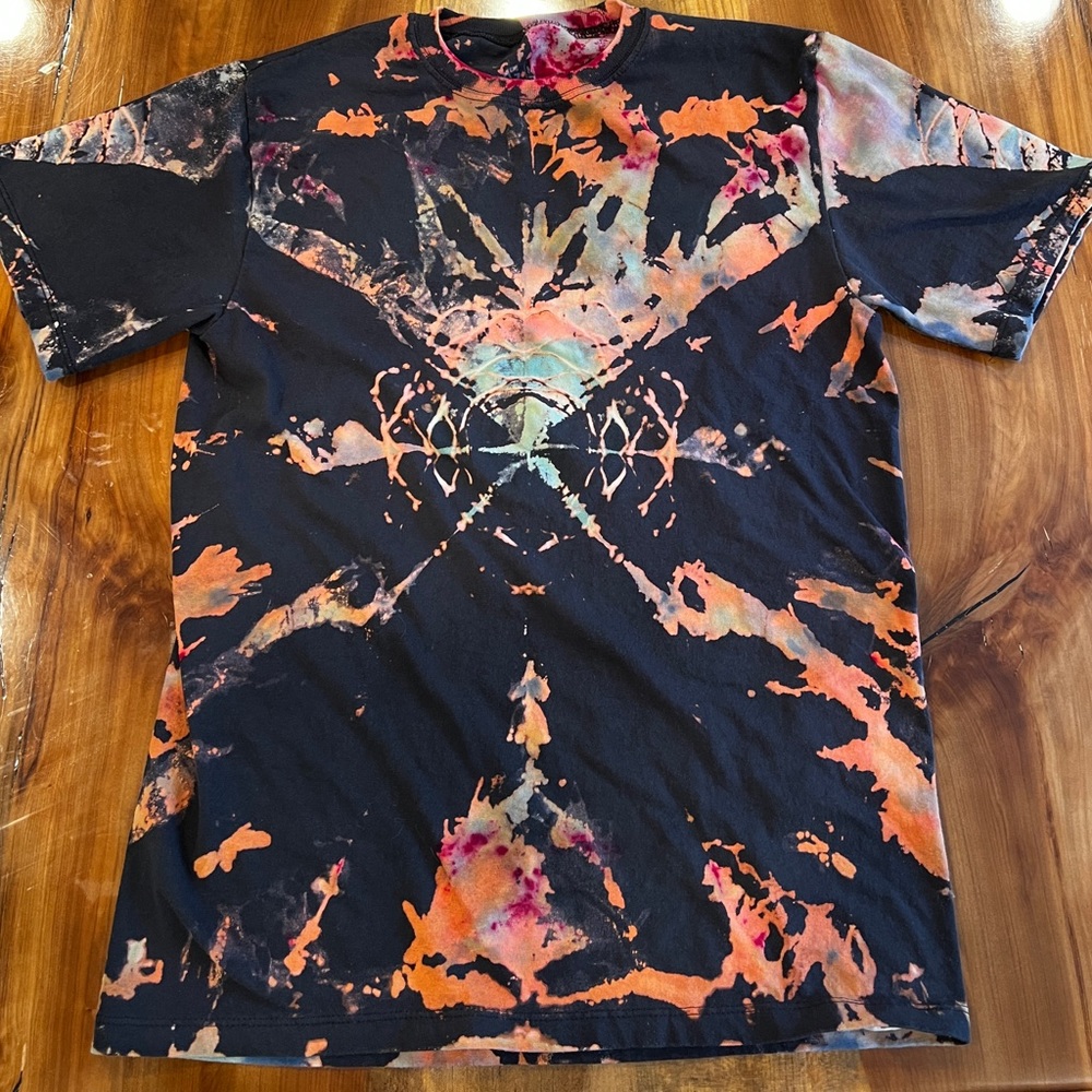 Custom reverse tie dye